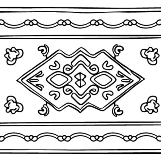Postal Alfombra de Procesionnes B/N